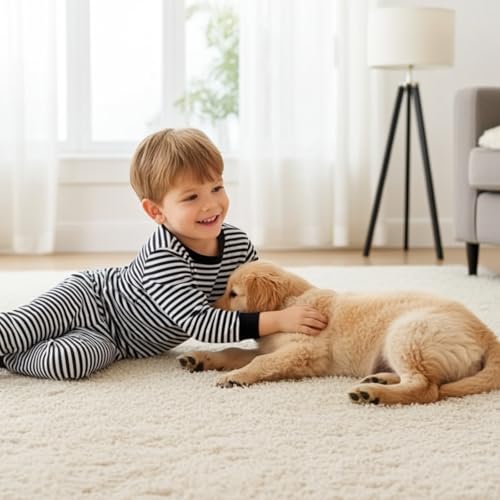 Image of PATPAT Toddler & Kids Pajama Sets with Bamboo Viscose, Snug Fit Pjs for Girls, All-Season Comfort Sleepwear, Ages 2-12 Years