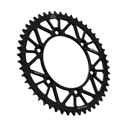 JT Sprockets JTA251.50BLK Black Racelite Anodized Aluminum 7075 T6 Rear Sprocket, Single