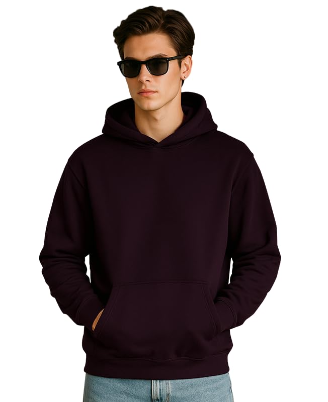 Sleepynuts Men Cotton Fleece Regular Fit Hooded Full Sleeve Sweatshirt