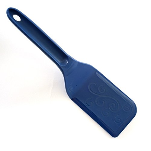 Norpro Heat-Resistant Rigid Nylon Spatula - Pot Pan Scraper 1-pack Blue