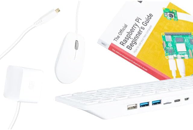 Raspberry Pi 500 Desktop Computer Kit, 2.4GHz Quad-Core, 8GB RAM, with Keyboard, Mouse, 32GB SD Card Raspberry Pi 500 Desktop Computer Kit, 2.4GHz Quad-Core, 8GB RAM, with Keyboard, Mouse, 32GB SD Card