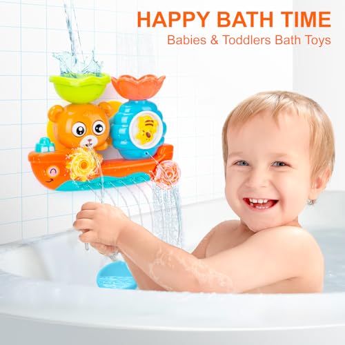 RILSO Badewannenspielzeug ab 1 2 3 4 Jahr,Badespielzeug ab 1 2 3 4 Jahr,Wasserspielzeug Kinder Spielzeug ab 1 2 3 Jahr mädchen junge,Badespielzeug Baby ab 6-18 Monate,Geschenk Mädchen Junge 1 2 3 Jahr