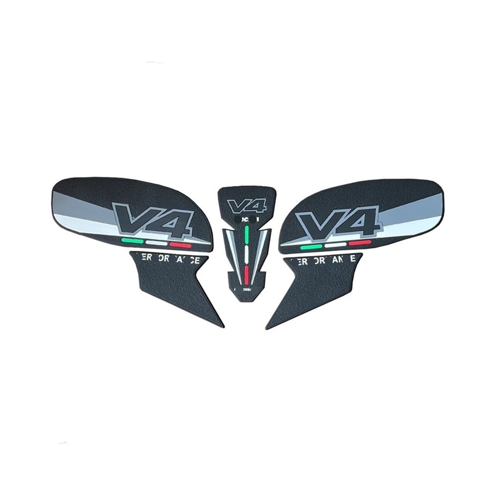 Cvgmsrgset 3D Rubber Protective Pad For Du&Cati Panigale V4 V4s 2025- Fuel Tank Sticker
