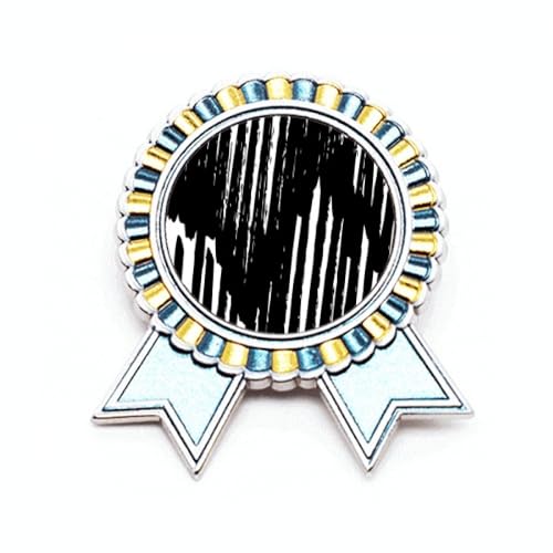 Broche en forme de ligne irrégulière M en métal pour sublimer un blazer