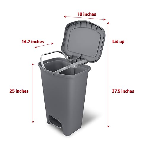Glad GLD-74131-1 Trash Can | Plastic Kitchen Waste Bin thumb #1