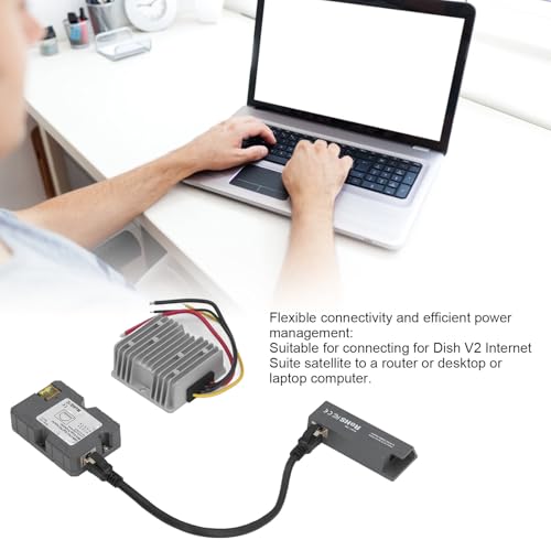 Ethernet Cord Adapter Kit 150W PoE Injector Disk Cable Adapter to RJ45 DC Boost Converter 12V to 48V Kit