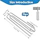 70 Stück Gardinenhaken Metall, Vorhanghaken Aus Edelstahl 4 Zinken Pinch Vorhang Haken Gardinen Haken zum Einhängen Curtain Hooks für Gardinen und Vorhangringe Schienen
