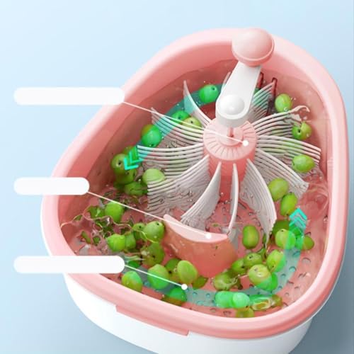 Égouttoir à vaisselle efficace avec brosse rose