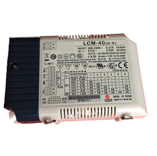 Pilote LED à courant constant 40 W LCM-40 pour l'éclairage de bureau moderne