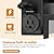 WIHTU Outdoor Wall Light Fixtures, Outdoor Wall Sconce with Outlet,2-Pack, Porch Sconces Wall Mounted Lighting, Porch Lights with E26 Sockets, Exterior Waterproof, Wall Lamps for Patio Front Door