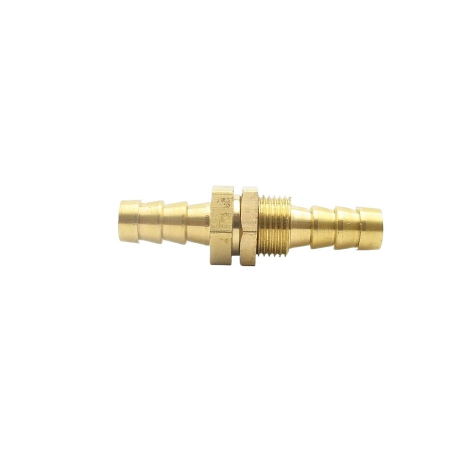 Brass Barb Pipe Fitting 4mm 6mm 8mm 10mm 12mm 14mm 16mm 19mm 25mm Hose Barb Bulkhead Brass Barbed Tube Pipe Fitting Coupler Connector Adapter(10mm OD)