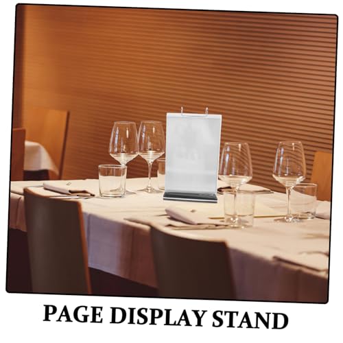 Présentoir de Table Acrylique COLLBATH Support de Menu Vertical Stable - 7