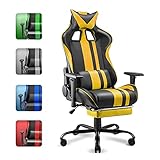 Soontrans Yellow Gaming Chair for Adults Teens,Racing Gamer Chair,Ergonomic Game Chair,Gaming Chair...