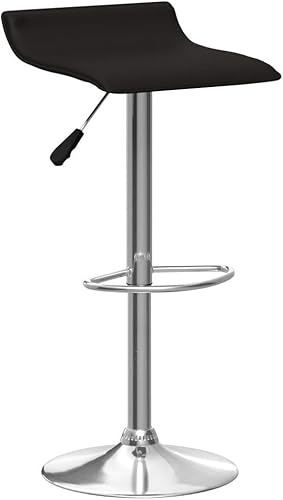 Miniatura 5 de Vogue Furniture Direct Juego de 2 taburetes de bar ajustables, modernos taburetes de bar giratorios de piel sintética para elevador de aire, silla