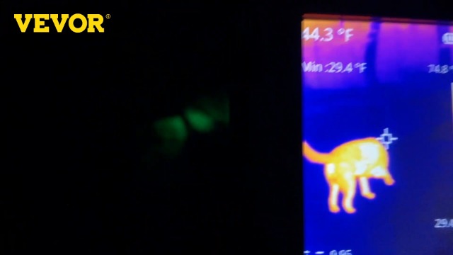 Image of VEVOR Thermal Imaging Camera, 240x180 IR Resolution with 2MP Visual Camera, 20Hz Refresh Rate Infrared Camera with -4℉~1022℉ Temperature Range, 64G Built-in SD Card and Rechargeable Li-ion Battery