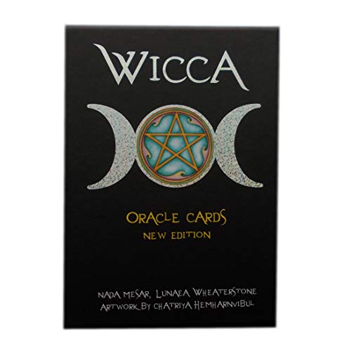 Green Cross Toad Wicca Oracle por Lunaea Wheaterstone, Set en Caja Dura con Mazo de 32 Tarjetas y Guía Multilingüe