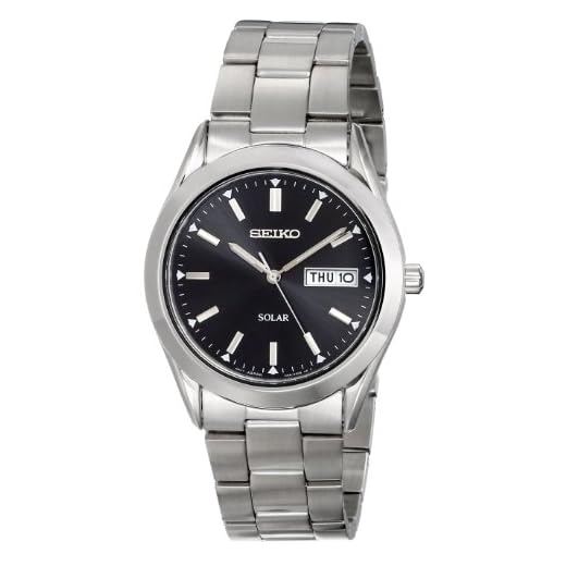 Seiko Men's SNE039 Stainless Steel Solar Watch