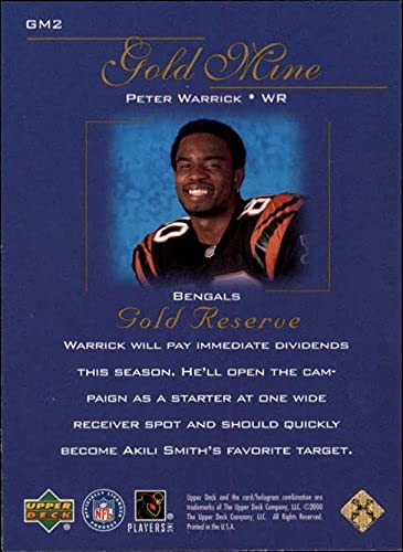 2000 Upper Deck Gold Reserve Gold Mine #GM2 Peter Warrick