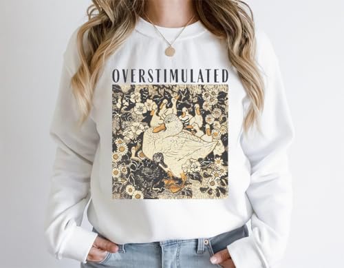 Overstimulated Mama Duck Shirt Overstimulated Mama Duck Sweatshirt Unisex Funny Ducks Graphic Sweatshirt2
