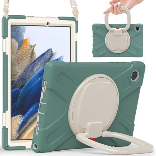 Coque Samsung Tab A8 10.5 antichoc robuste X200 X205 avec support 360