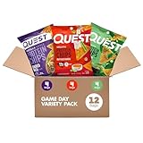 Quest Nutrition Game Day Tortilla Style Protein Chips Variety Pack, Buffalo Ranch x4, Salsa Verde x4, Loaded Taco x4, 12 Count