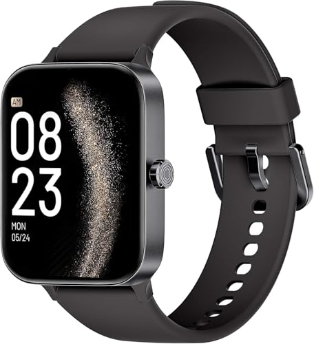 KIUVKAS Smartwatch hombre mujer 1.95' Full Touch Screen Smartwatch con efectuación/respuesta de llamadas, Fitness Tracker con presión arterial y monitor de sueño, 140+ Sport Step Counter para Android