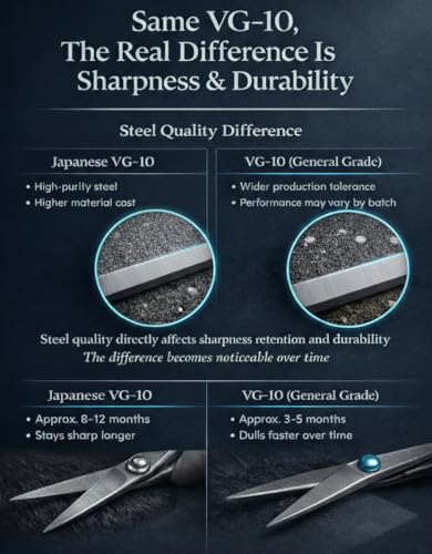 Image of 7 inch Dog Grooming Scissors|Super Light|VG10 Japanese Steel Professional Pet Grooming Shears for Cats & Dogs|Clean Cut & Precise Trimming|K9 Shears
