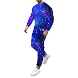 BIISDOST Herren Bluse und Lange Hosen O-Ausschnitt Rettungshund Weste