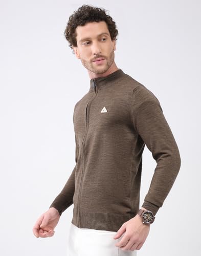 Image of Monte Carlo Men Regular Fit Full Sleeve Solid T Neck Winter Pullover (Pack of 1)