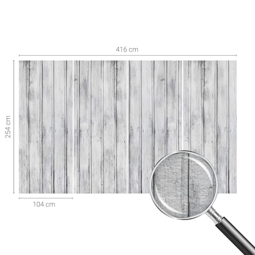 Papier peint intissé effet planches de bois haute qualité - 5