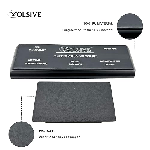 image for VOLSIVE Hand Sanding Block Set of 7,PSA Base Auto Body Sanding Block K