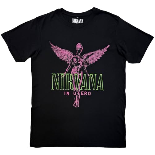 T-shirt Nirvana In Utero violet confortable et résistant en carbone anti-déformation pour fan