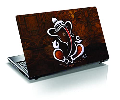 Image of Laptop Stickers (Brown Ganpati)