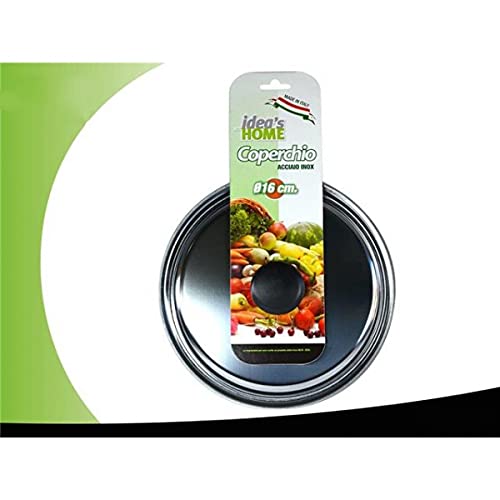 Tapa Acero Inox Pomo Baquelita 16 Cm En Oferta Dk M61677 - Tapa Acero Inox Pomo Baquelita 16 Cm