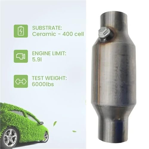 Catalizadores de 2.5" universales de alto flujo en acero inoxidable con 400 celdas 4