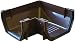 Raingo Rb103 Corner Gutter BRN