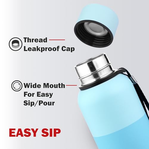 Image of Cello Neo Kent Thermosteel Flask, 550ml, Blue | 24 Hours Hot and Cold Stainless Steel Bottle | Flask for Tea Coffee | Ideal for Office, Gym, Home, Kitchen, Hiking, Travel Bottle