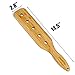 Bamboo Wood Paddle, Smooth Wooden Paddle with Airflow Holes, 14.5 Inch