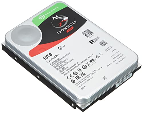 Image of Seagate IronWolf Pro 18TB NAS Internal Hard Drive HDD CMR 3.5 Inch SATA 6Gb /s 7200 RPM 256MB Cache for RAID Network Attached Storage, Data Recovery Rescue Service (ST18000NE000)