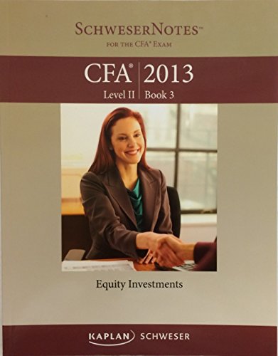 Kaplan Schweser Notes CFA 2013 Level 2 Book 3 - Equity Investments