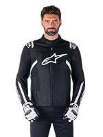 Alpinestars T-SPS V2 wasserdichte Motorrad Textiljacke, schwarz/weiß, 4XL – Ansicht 1