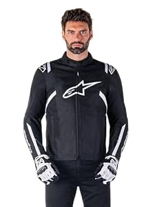 Alpinestars – Alpinestars T-SPS V2 Waterproof Motorradjacke Schwarz/Weiss 