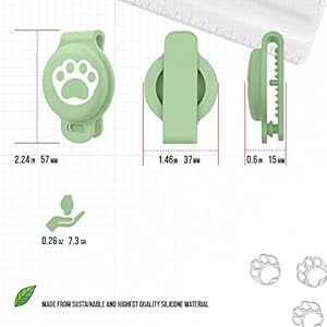 Case-for-Apple-AirTag-Pet-Tracker-Pet-Anti-Lost-Finder-Dog-Cat-Collar-Accessories-Backpacks-Cameras-Purses-Bicycles-Suitcases-Travel-Accessories-Green-224x146x06-inch - Cucciolini Doodles Case-for-Apple-AirTag-Pet-Tracker-Pet-Anti-Lost-Finder-Dog-Cat-Collar-Accessories-Backpacks-Cameras-Purses-Bicycles-Suitcases-Travel-Accessories-Green-224x146x06-inch