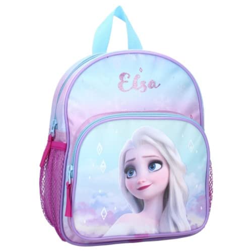 mybagstory - Sac à dos - Reine des Neiges - Bleu - Enfant - Ecole - Maternelle - Garderie - Crèche - Cartable Fille - Taille 29 cm - Bretelles réglables - Idée Cadeau