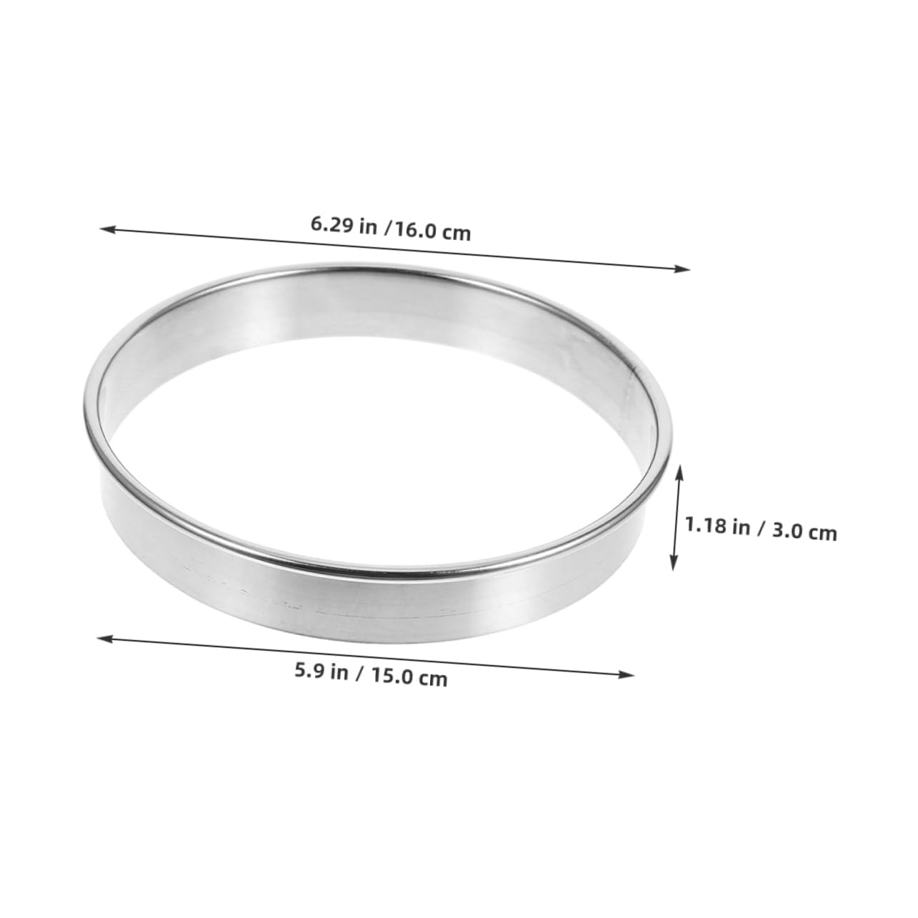 Stainless Steel Pizza Topping Ring Pastry Mold for Even Topping Distribution Kitchen Tool for Baking for Making Donuts Biscuits and Pancakes