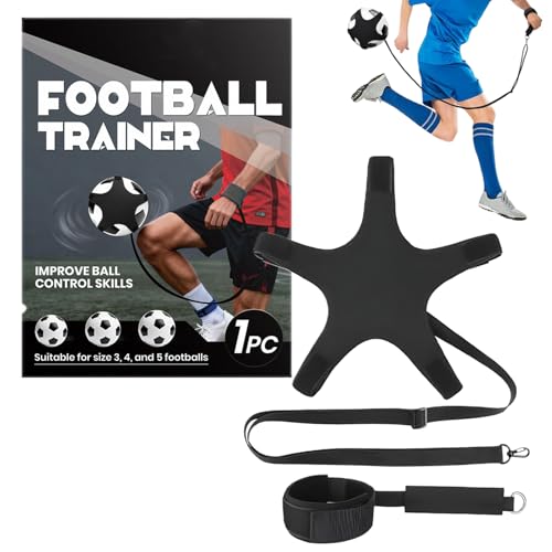 Aide à l'entraînement de football au jardin ou parc avec ceinture élastique