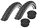 Set: 2 x Schwalbe Smart Sam HS476 Reifen 26x2.25/57-559 + Schwalbe SCHLÄUCHE Rennradventil