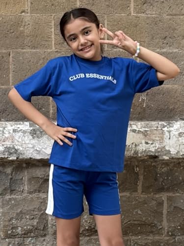 Image of Nap Chief Kids Cotton Chill Club Essentials Printed Co ord Sets for Boys & Girls, T Shirt and Shorts for Casual Wear