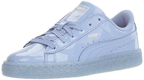 PUMA Unisex-Child Basket Patent Iced Glitz Sneaker