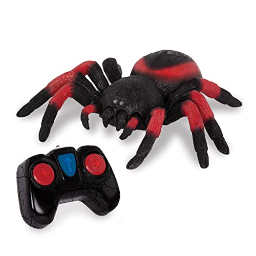 Terra by Battat - RC Spider: Tarántula, araña de Control Remoto infrarrojo con Ojos LED espeluznantes para niños Mayores de 3 años, Multi